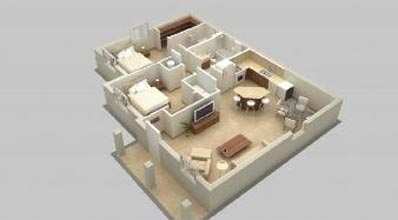 2 BHK Apartment 250 Sq.ft. for Rent in
