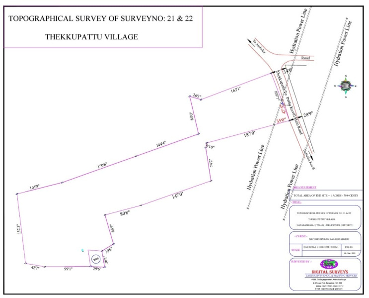  2 Acre Agricultural/Farm Land for Sale in Thendral Nagar, Sathuvachari, Vellore