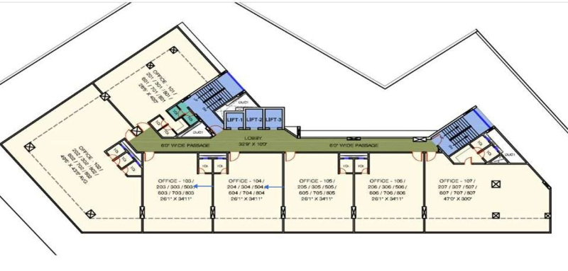  2714 Sq.ft. Commercial Shop for Rent in Kharadi, Pune