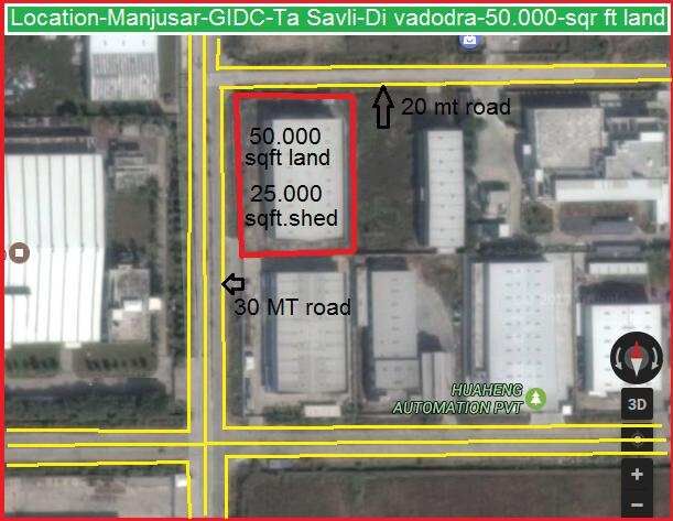  Commercial Land 5000 Sq. Meter for Sale in Manjusar, Vadodara