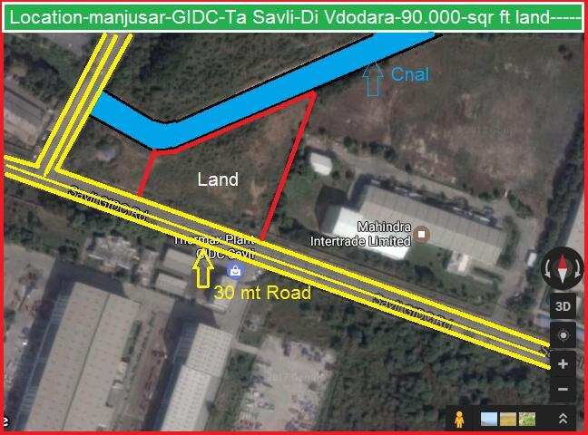  Commercial Land 971100 Sq.ft. for Sale in Manjusar, Vadodara