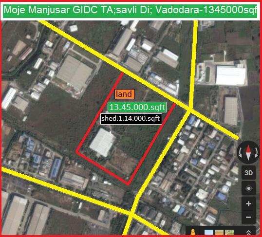  Commercial Land 1345000 Sq.ft. for Sale in Savli, Vadodara