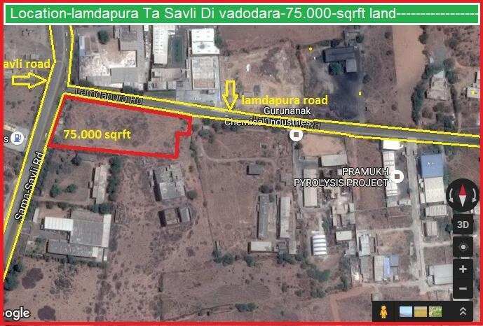  Commercial Land 75000 Sq.ft. for Sale in Savli, Vadodara