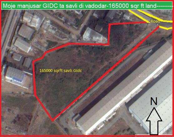  Commercial Land 165000 Sq.ft. for Sale in Manjusar, Vadodara