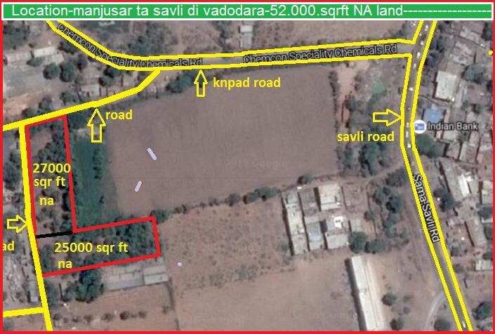  Commercial Land 52000 Sq.ft. for Sale in Manjusar, Vadodara