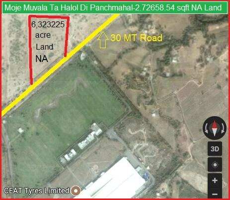  Industrial Land 272659 Sq.ft. for Sale in Halol, Panchmahal