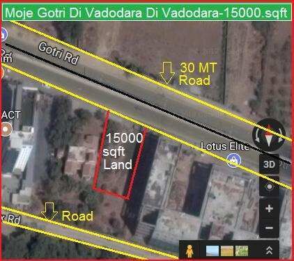  Commercial Land 15000 Sq.ft. for Sale in Gotri, Vadodara