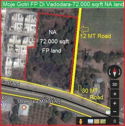  Commercial Land 72000 Sq.ft. for Sale in Gotri, Vadodara
