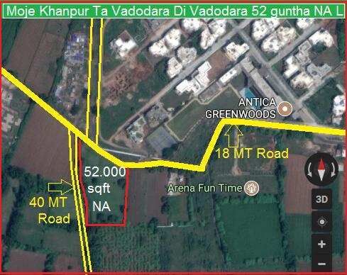  Commercial Land 52000 Sq.ft. for Sale in Khanpur, Vadodara