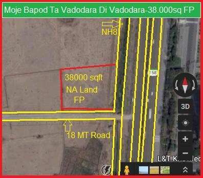  Commercial Land 38000 Sq.ft. for Sale in Bapod, Vadodara