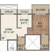 2 BHK Flat for Sale in Sector 35 Kharghar, Navi Mumbai