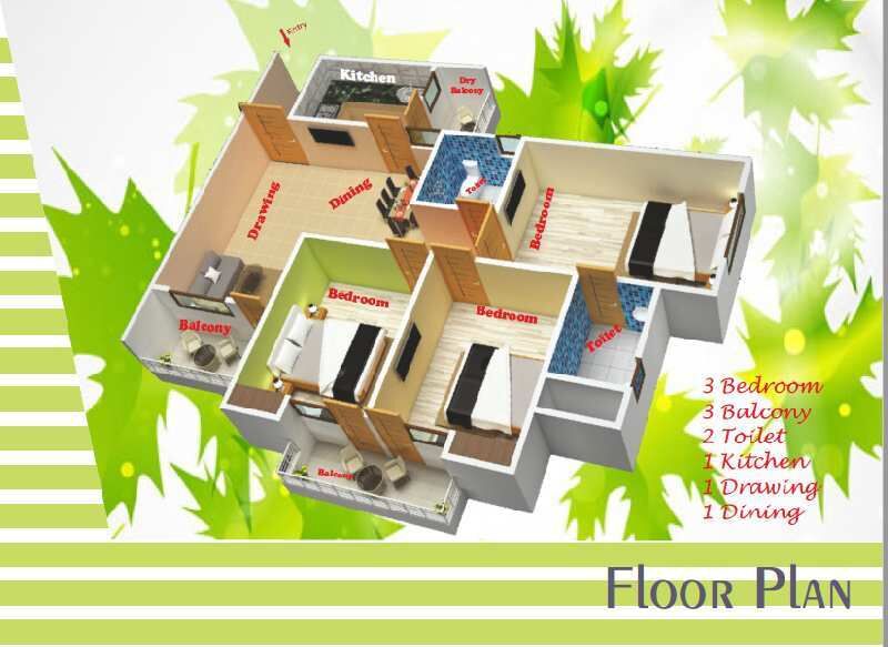 2 BHK Apartment 900 Sq.ft. for Sale in Mahuabag, Patna