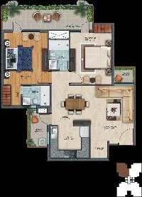 2 BHK Flat for Sale in Airport Road, Zirakpur