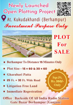  Residential Plot for Sale in Kamapalli, Berhampur