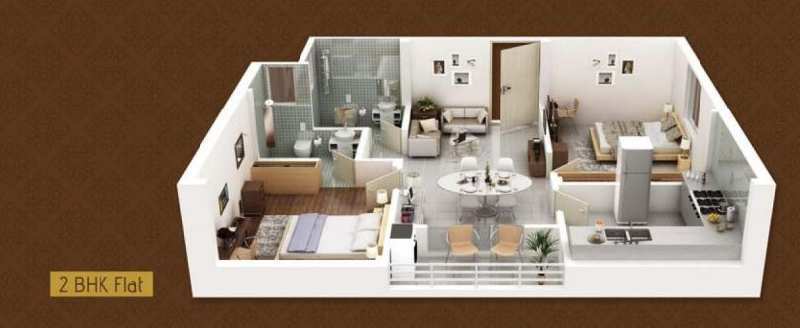 2 BHK Apartment 1141 Sq.ft. for Sale in