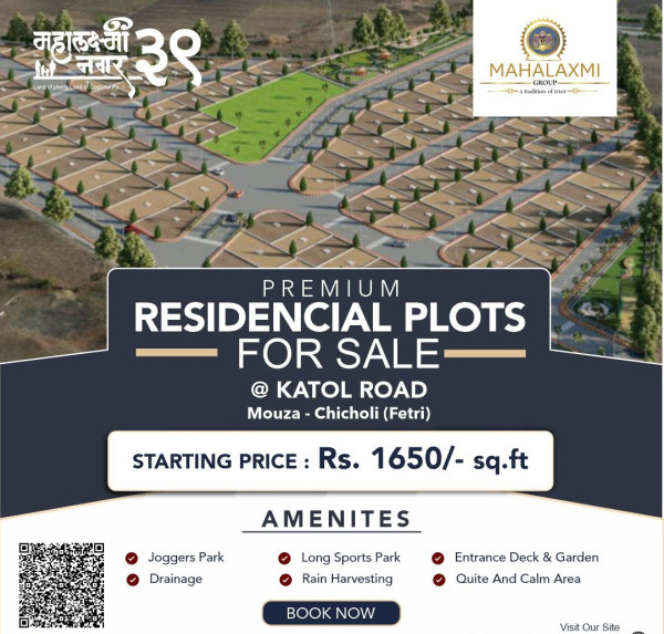  Residential Plot 968 Sq.ft. for Sale in Katol Road, Nagpur