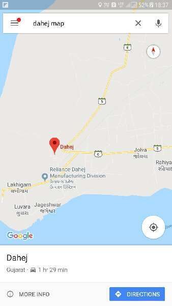  Industrial Land 83000 Sq. Meter for Sale in Dahej, Bharuch