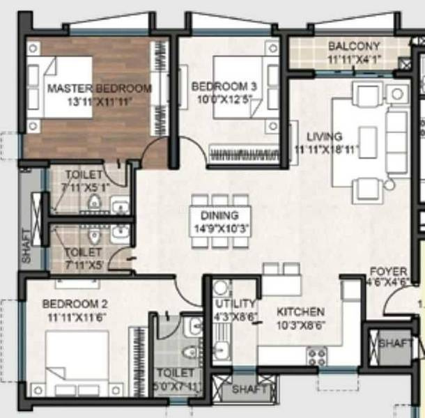 5 BHK Apartment 3690 Sq.ft. for Sale in Muneshwara Layout, Narasimhaswamy Nagar, Laggere, Bangalore