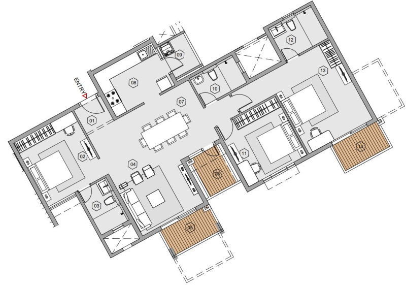 3 BHK Apartment 2890 Sq.ft. for Sale in Manyata Tech Park, Bangalore