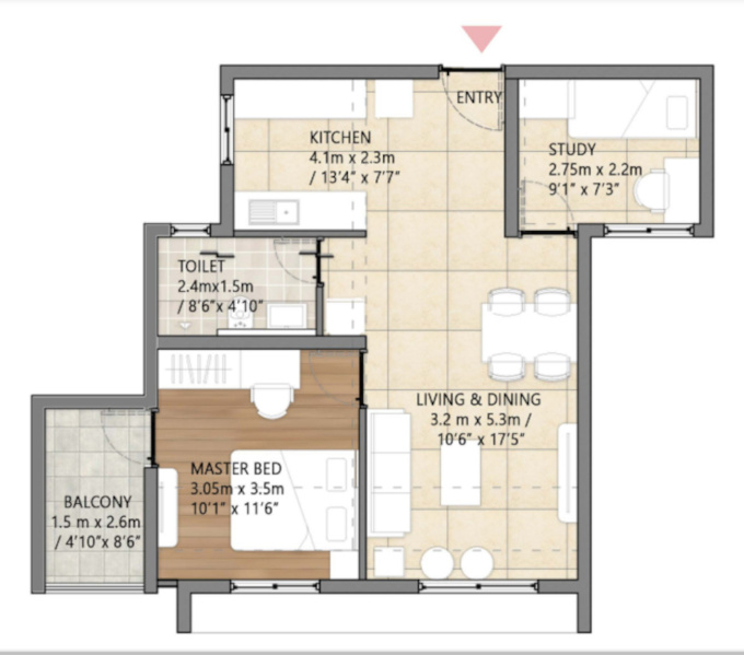 1 RK Apartment 584 Sq.ft. for Sale in 7th Cross Road, Chembur East, Mumbai