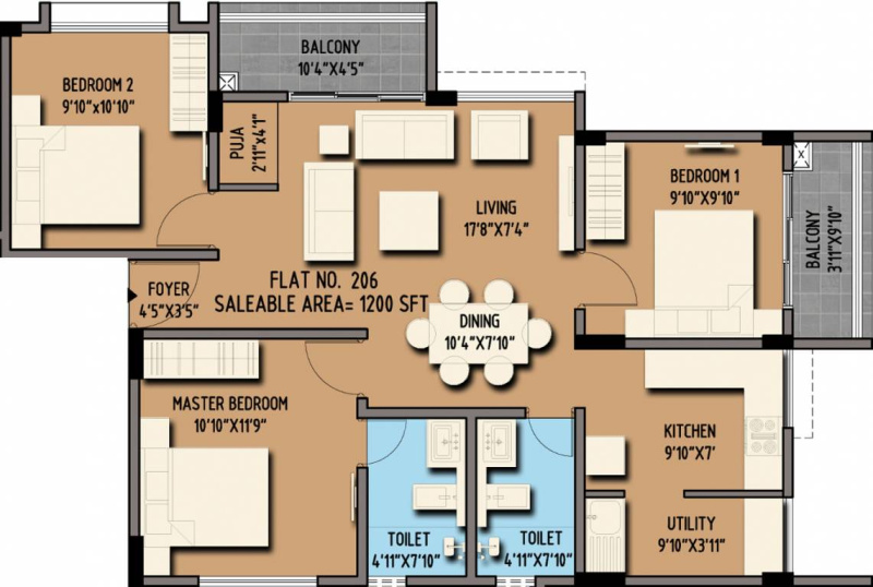 1 RK Apartment 584 Sq.ft. for Sale in 7th Cross Road, Chembur East, Mumbai