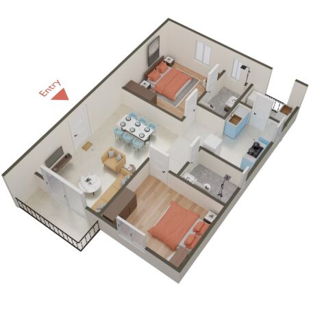 3 BHK House 1000 Sq.ft. for Sale in HRBR Layout, Kalyan Nagar, Bangalore