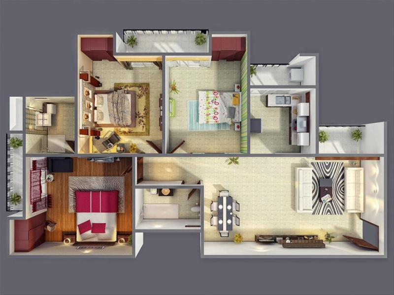 3 BHK Apartment 2150 Sq.ft. for Sale in HRBR Layout, Kalyan Nagar, Bangalore