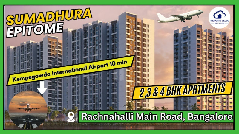 2 BHK 1290 Sq.ft. Apartment for Sale in Rachenahalli, Bangalore