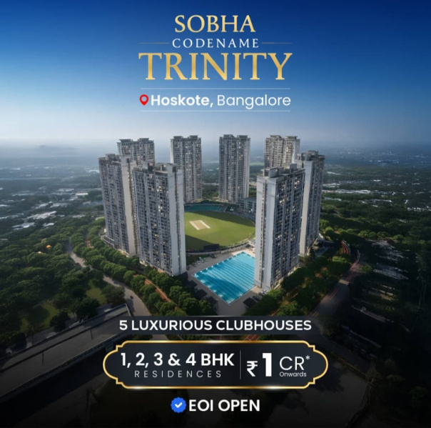 1 BHK 740 Sq.ft. Apartment for Sale in Hoskote, Bangalore