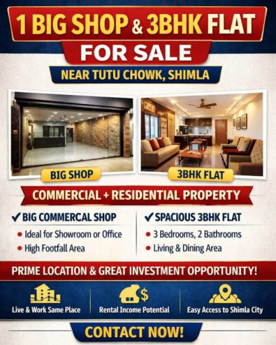 3.5 BHK 1500 Sq.ft. Apartment for Sale in Totu, Shimla