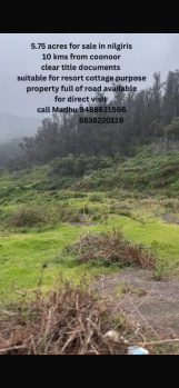  Commercial Land for Sale in Coonoor, Nilgiris