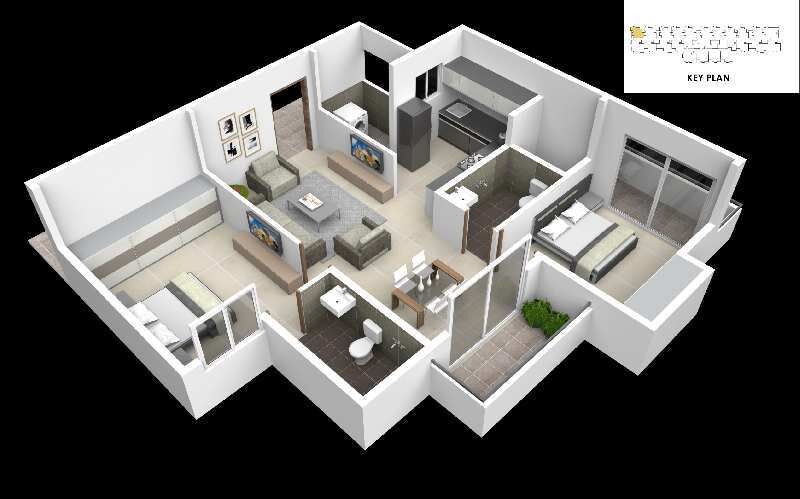 2 BHK Apartment 975 Sq.ft. for Sale in Chandapura, Bangalore