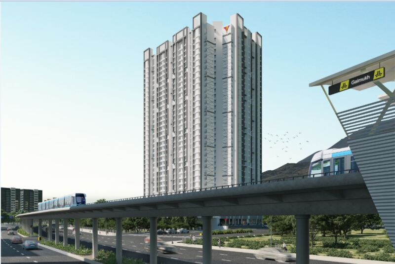 3 BHK Apartment 1084 Sq.ft. for Sale in Bhayanderpada, Thane