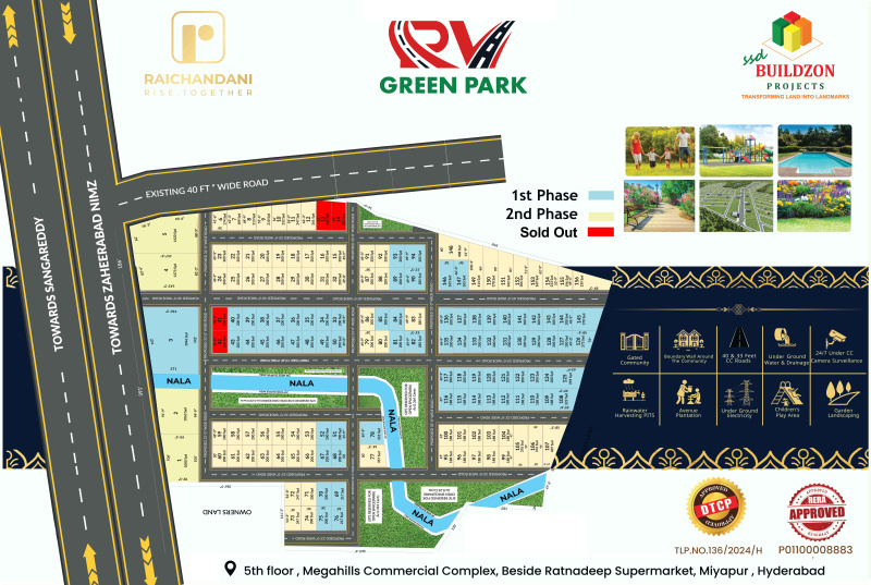  Residential Plot 188 Sq. Yards for Sale in Sadasivpet, Sangareddy
