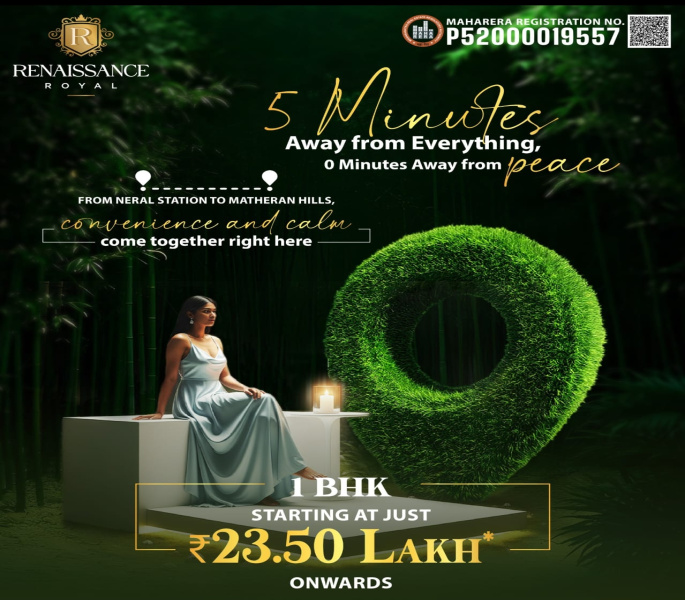 1 BHK 368 Sq.ft. Apartment for Sale in Neral, Raigad