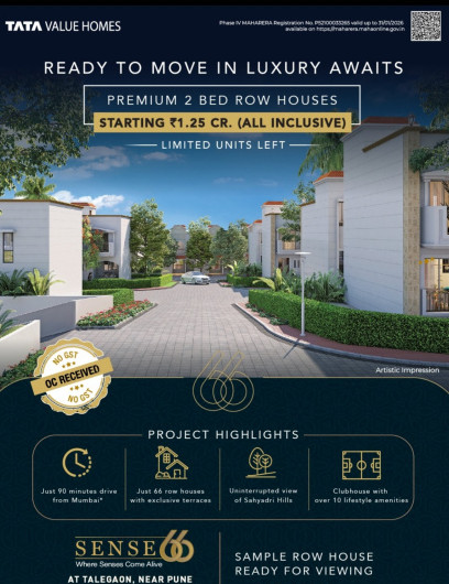 2 BHK 1327 Sq.ft. Villa for Sale in Talegaon Dabhade, Pune