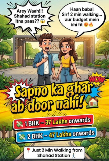 1 BHK 405 Sq.ft. Apartment for Sale in Shahad, Ulhasnagar, Thane