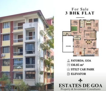 3 BHK Flat for Sale in Fatorda, Margao, Goa