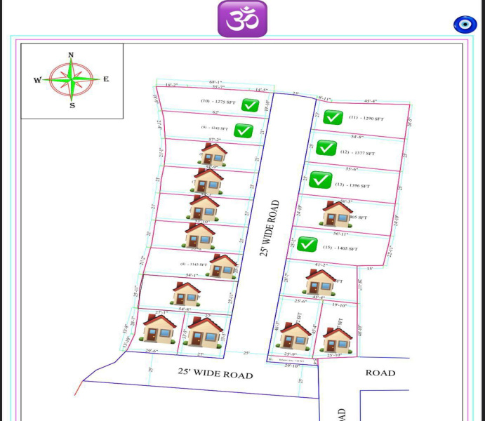  Residential Plot 1275 Sq.ft. for Sale in Mowa, Raipur