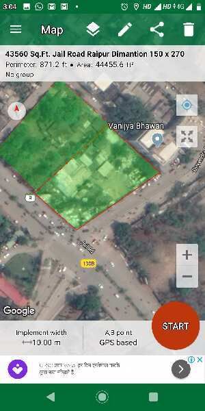  Commercial Land 44000 Sq.ft. for Sale in Raipur Railway Station