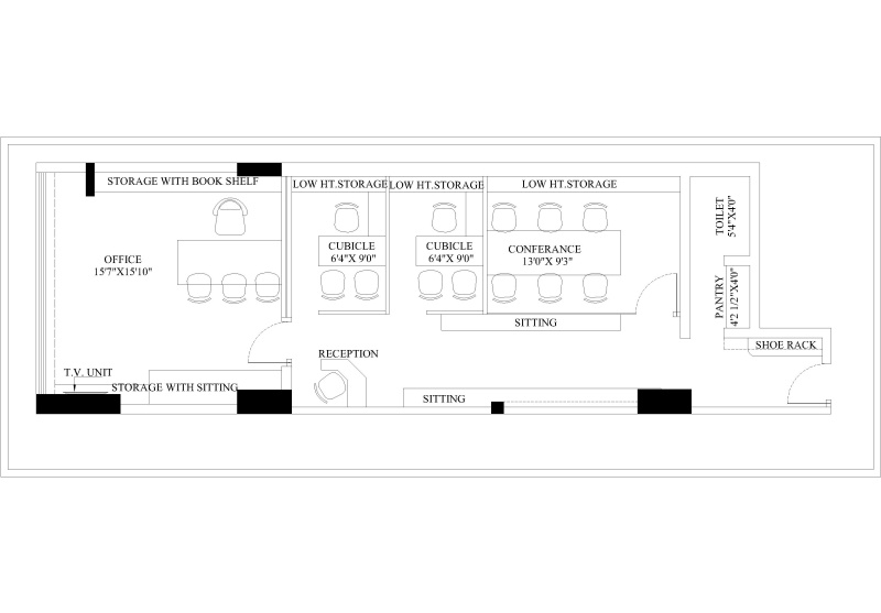  1200 Sq.ft. Office Space for Sale in Panchpakhadi, Thane