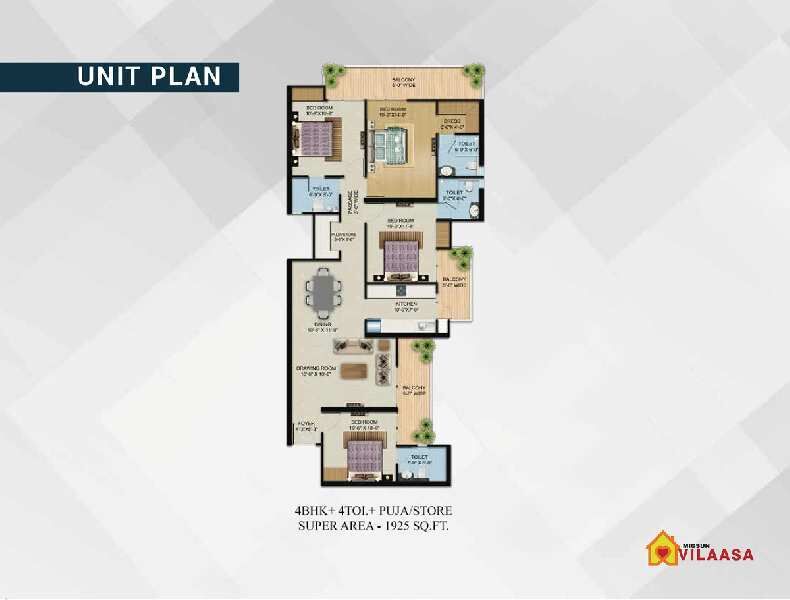 4 BHK Apartment 1925 Sq.ft. for Sale in ETA 2, Greater Noida