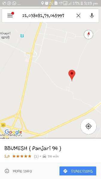  Residential Plot 1500 Sq.ft. for Sale in Khapri, Nagpur