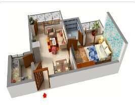 1 BHK Apartment 580 Sq.ft. for Sale in Alwar Bypass Road, Bhiwadi