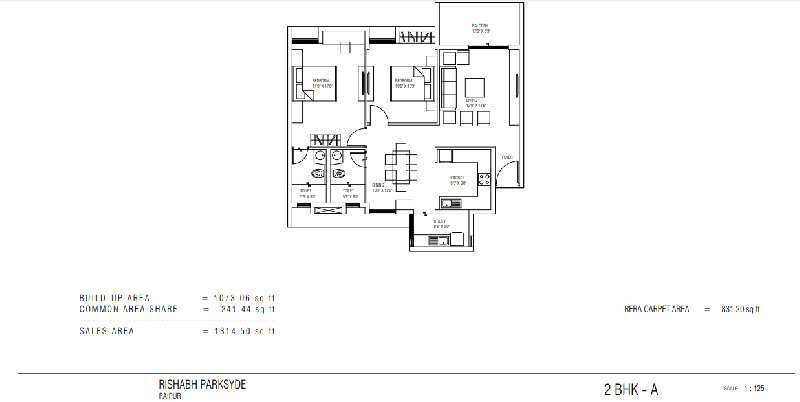 2 BHK Builder Floor 1073 Sq.ft. for Sale in Kachna, Raipur