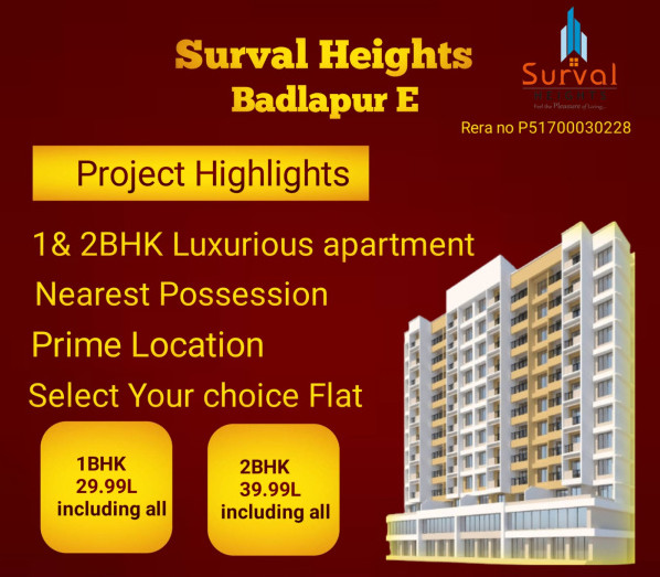 1 BHK Residential Apartment 650 Sq.ft. for Sale in Badlapur East, Thane