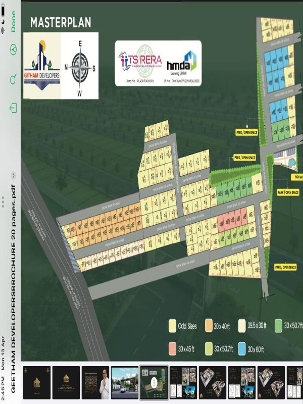  133 Sq. Yards Residential Plot for Sale in Nandigama, Hyderabad