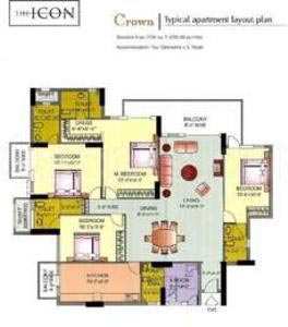 4 BHK Apartment 2750 Sq.ft. for Rent in