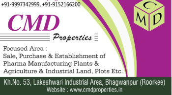  Industrial Land for Sale in Bhagwanpur, Roorkee