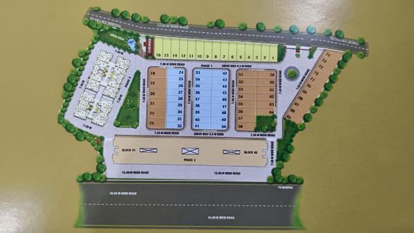3 BHK Apartment 1850 Sq.ft. for Sale in Aakriti Ecocity, Bhopal